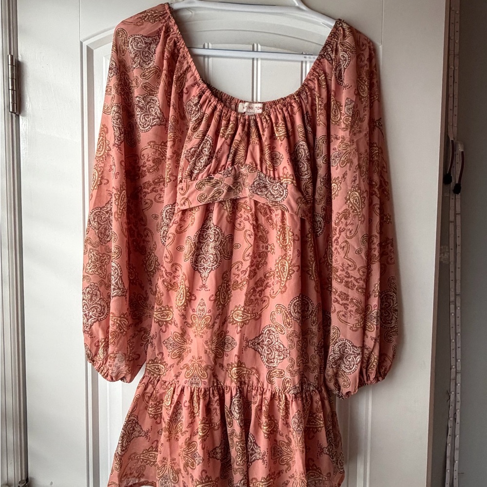 Elegant Paisley Print Women's Dress